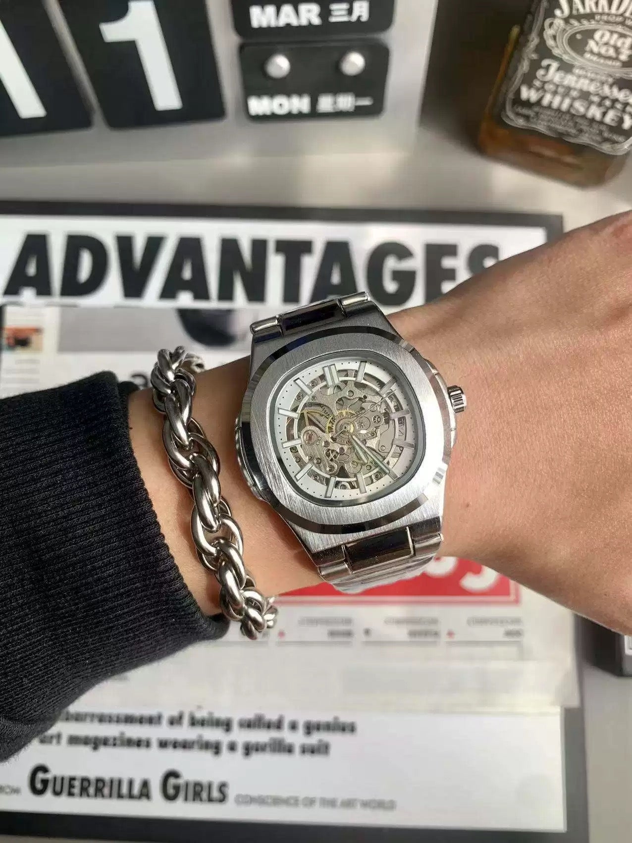 Montre squelette